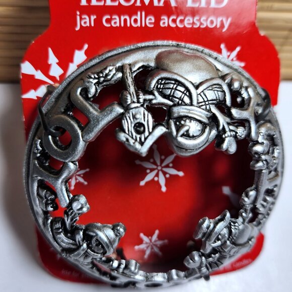 Yankee Candle Christmas Illuma lid Jar Candle Accessory Snowman - Picture 4 of 5